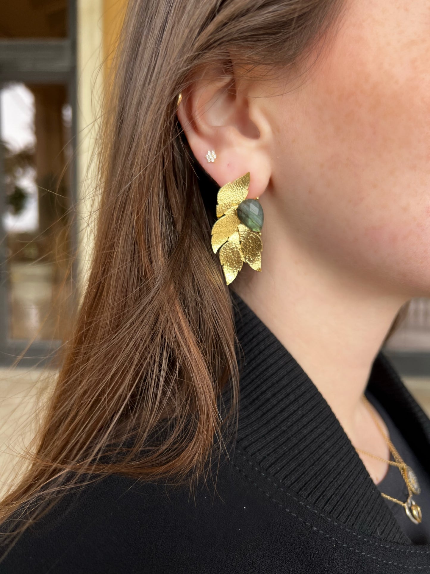 Zaytoun Leaf Earrings