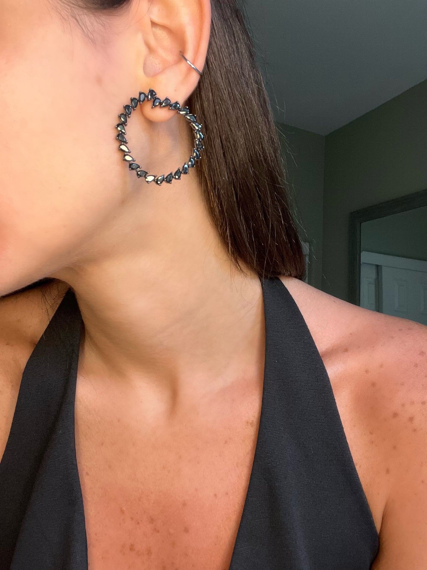 Dana’s Fancy Black Hoops